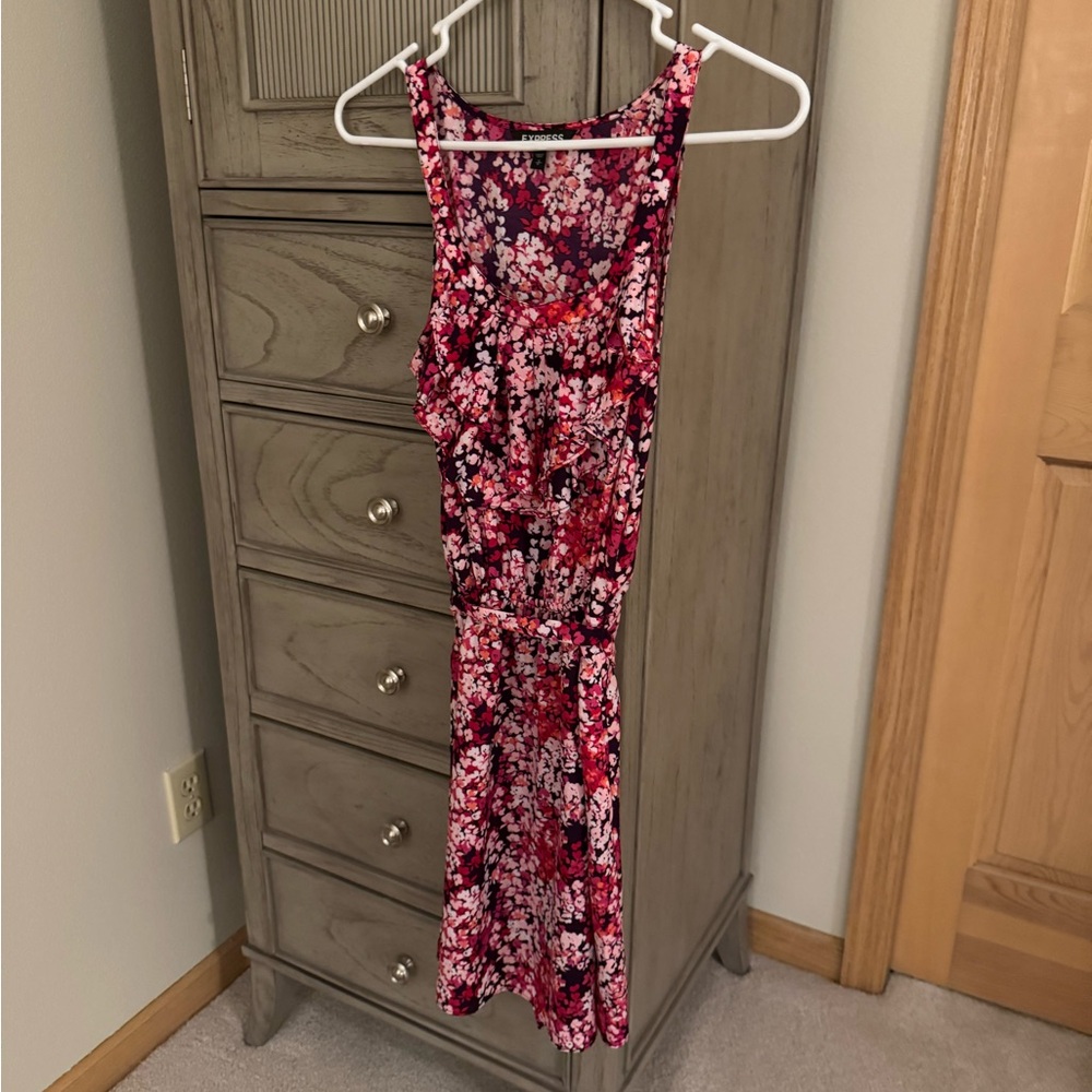 Express Pink Floral Dresss